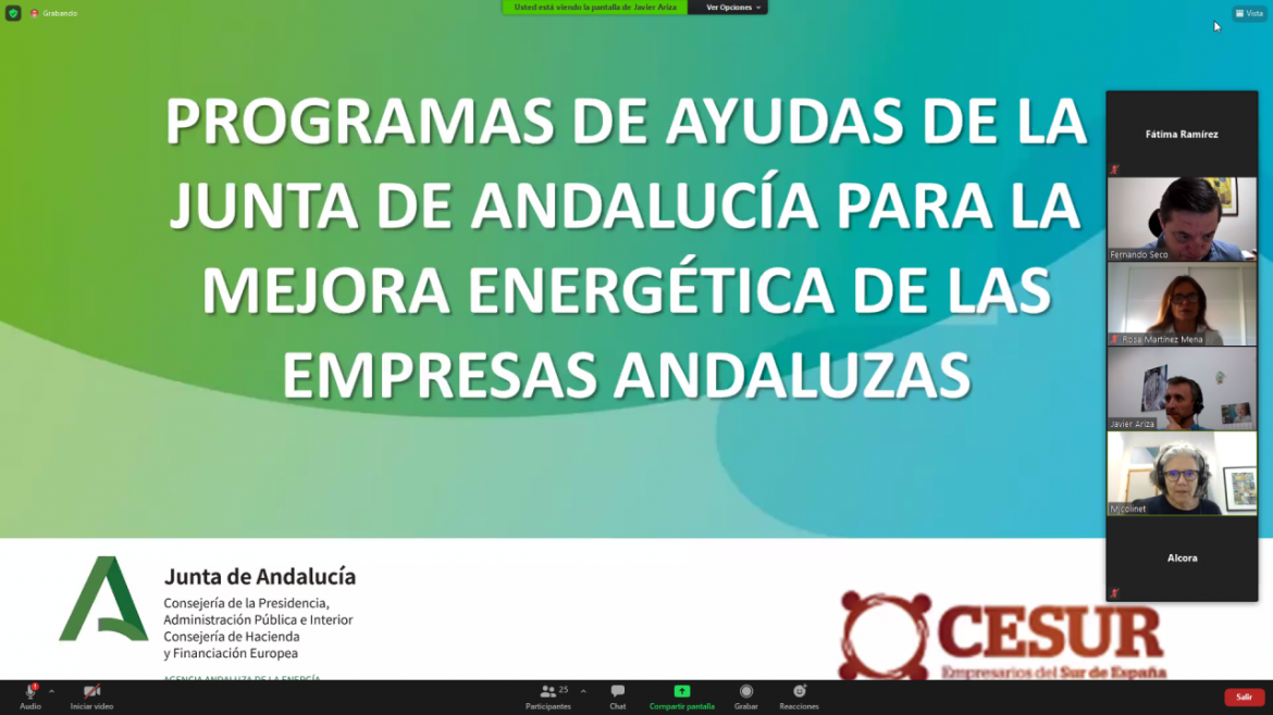 Programas de ayuda de la Junta de Andalucía para la mejora energética de las empresas andaluzas