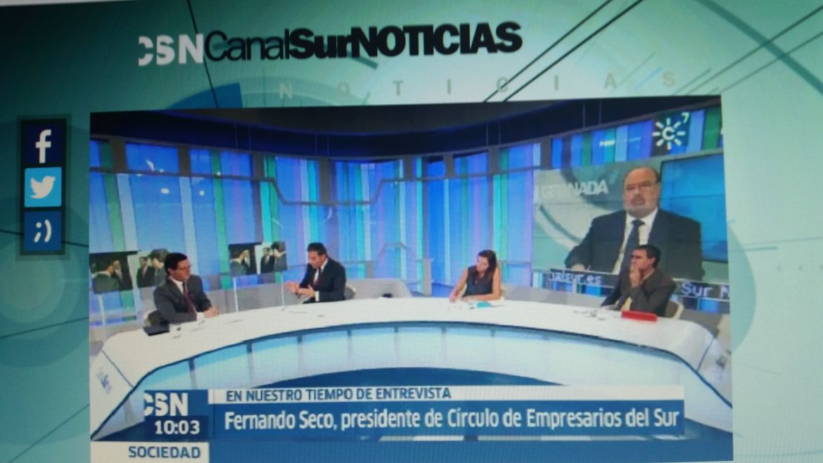Entrevista en Canal Sur TV al presidente de CESUR