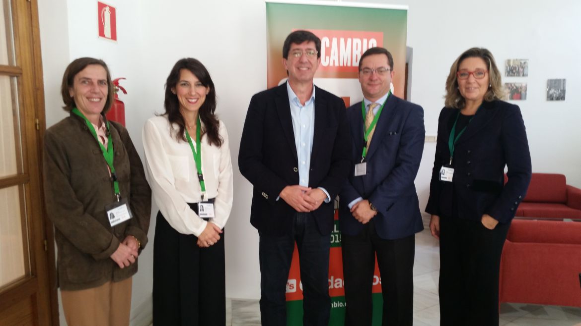 Encuentro con el presidente de Ciudadanos en Andalucía