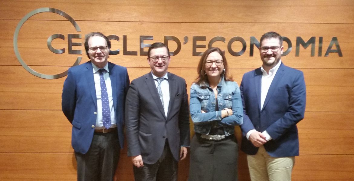 Puesta en común con el equipo directivo del Círculo de Economía de Barcelona