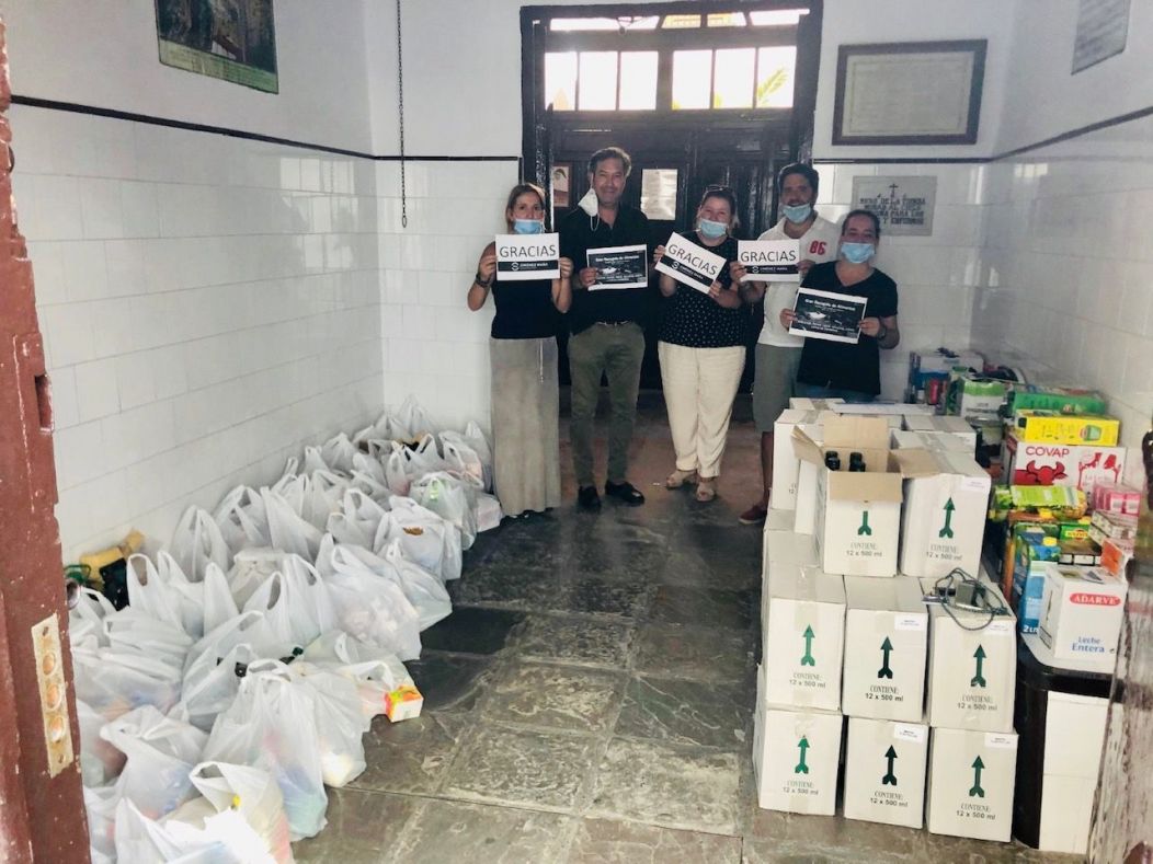 Corporación Jiménez Maña bate récord de solidaridad con 1.100 kg de ayuda.