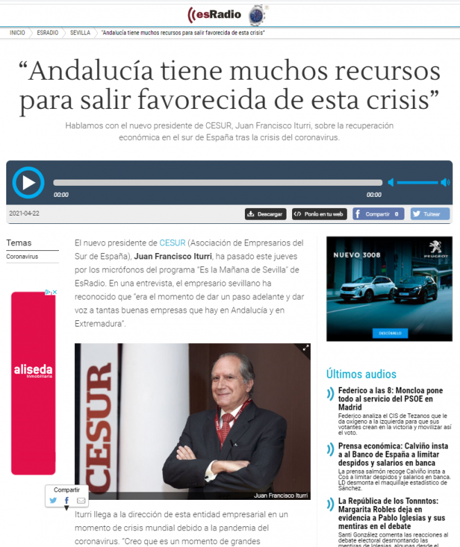 Cesur en los medios