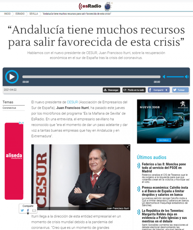 “Andalucía tiene muchos recursos para salir favorecida de esta crisis”