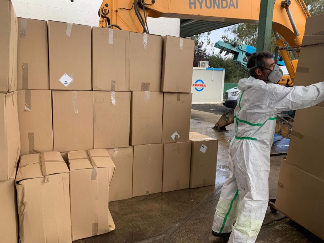 GSA procesa en tres meses más de 150 toneladas de residuos biosanitarios de la COVID-19 en Sevilla