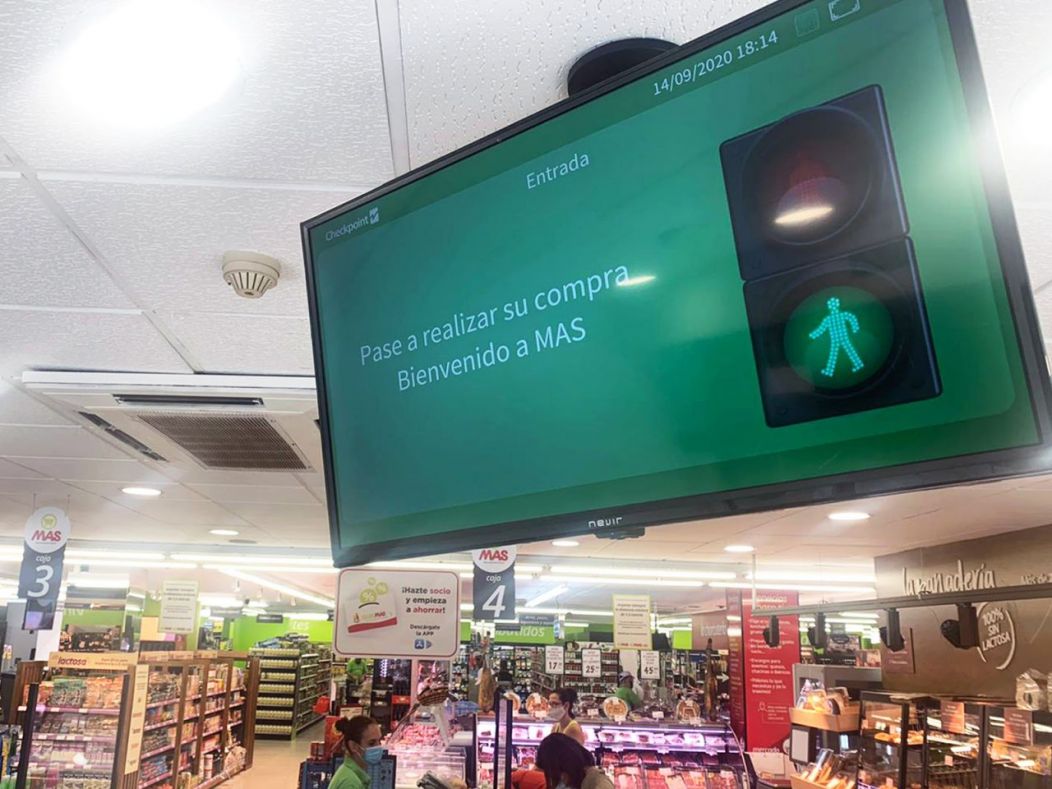Grupo MAS instala un innovador sistema de control de aforo automático y en tiempo real en sus tiendas gracias a Checkpoint