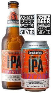 Dos medallas de plata reconocen el sabor y diseño de Cruzcampo Andalusian IPA, entre más de 2.200 cervezas de 50 países